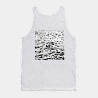 black and white waves Tank Top